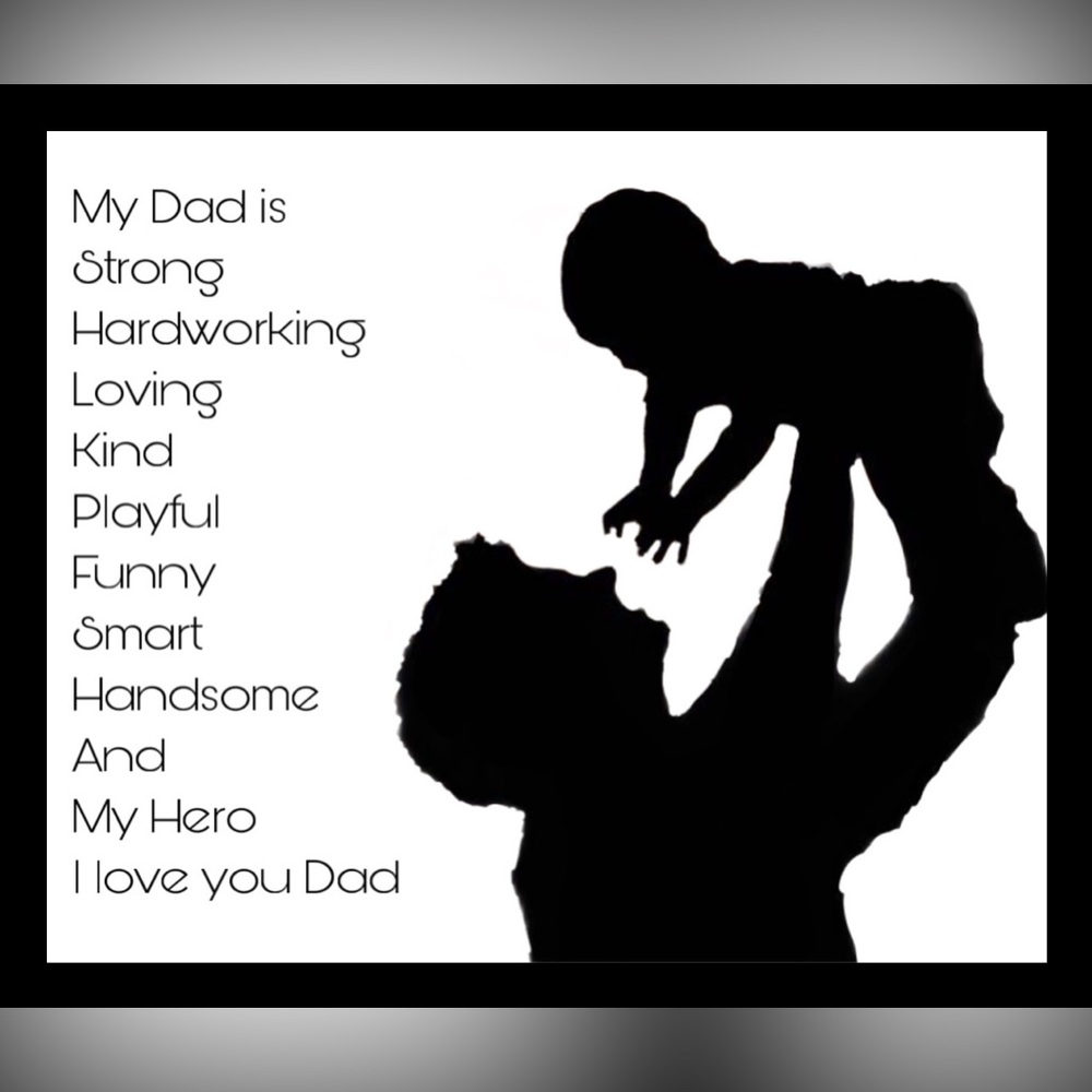 Father’s Day Black Framed 4x6 Photo
